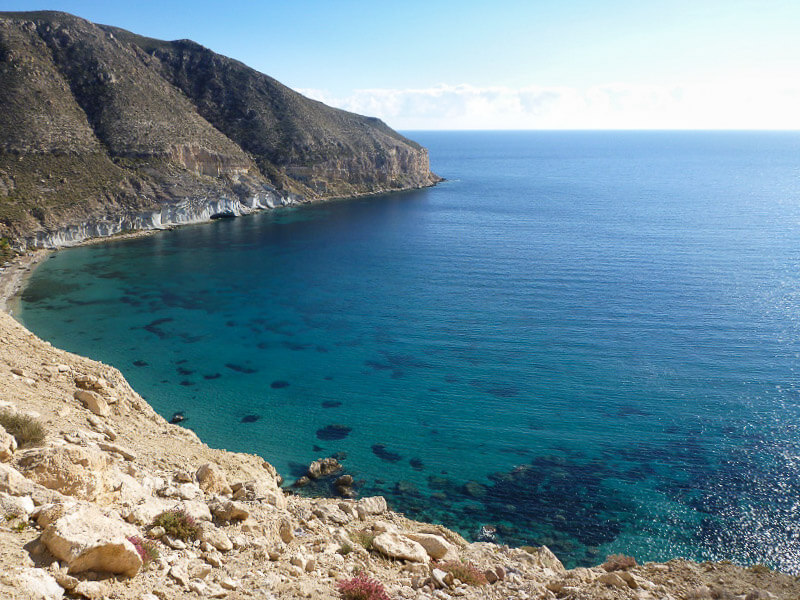 Una baia a Cala San Pedro, in Spagna